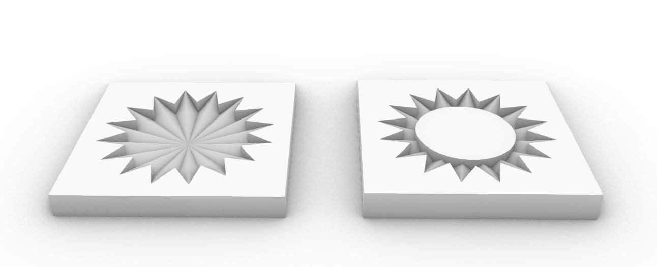 Geometric Circle Coaster Mold for Casting 3D print model_2