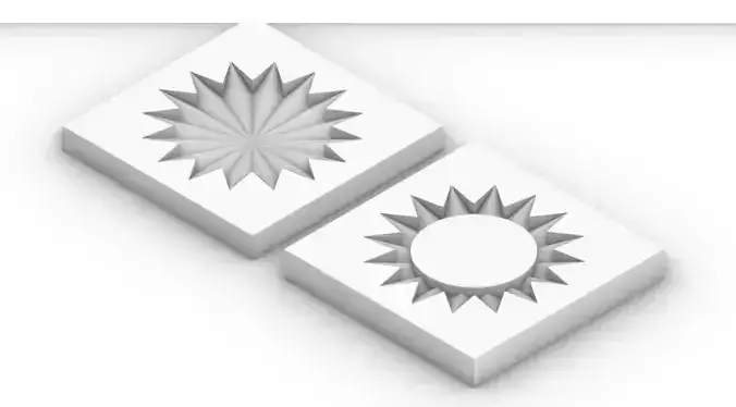 Geometric Circle Coaster Mold for Casting 3D print model
