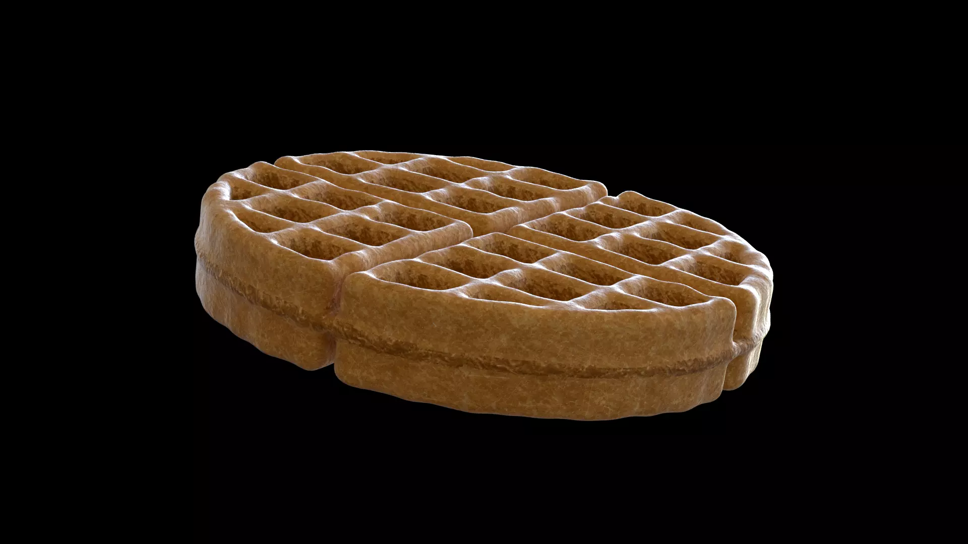 Waffle 3D model 3D model_0
