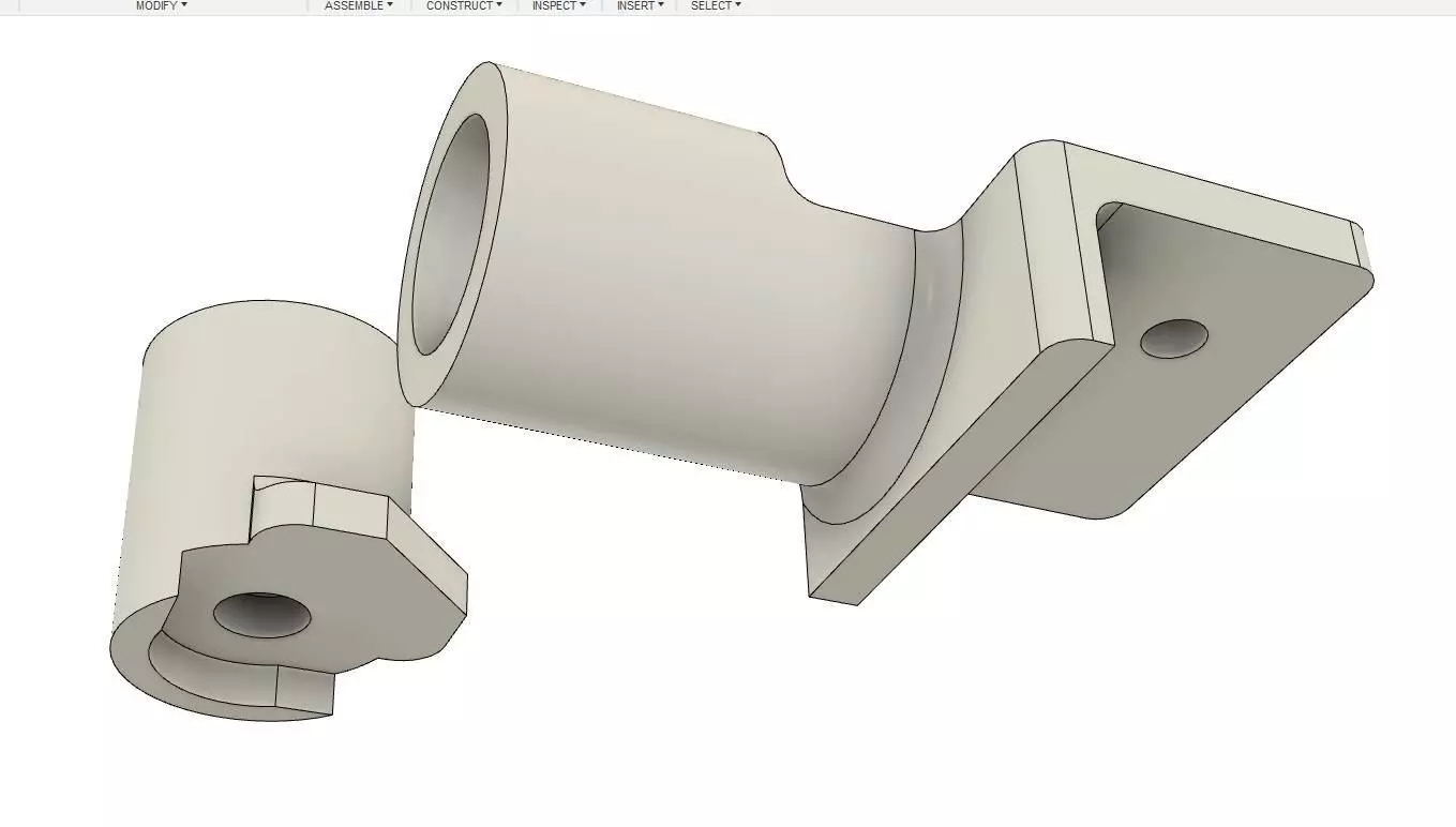 Mazdaspeed 6 AKA MPS 6 firewall brace ends 3D print model_0