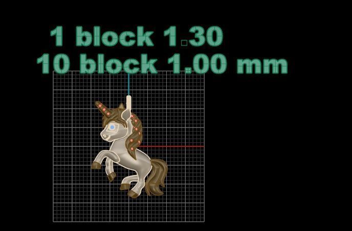 Unicorn - Pendant 3D print model_2