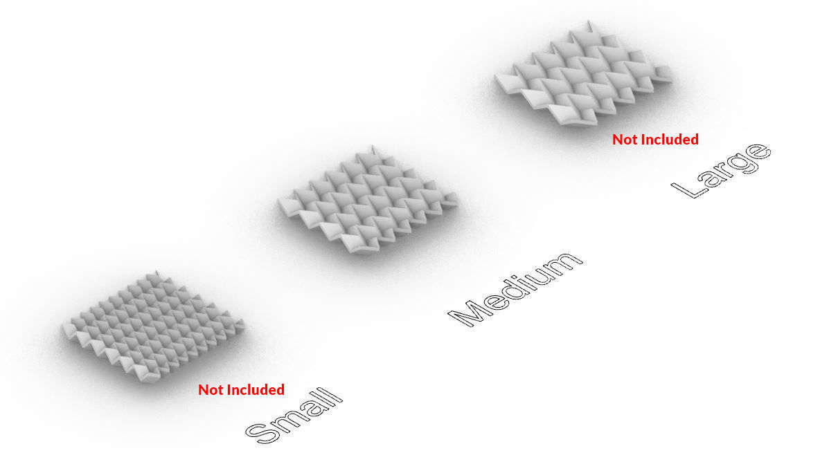 Geometric Square Coaster - Medium Pattern 3D print model_8