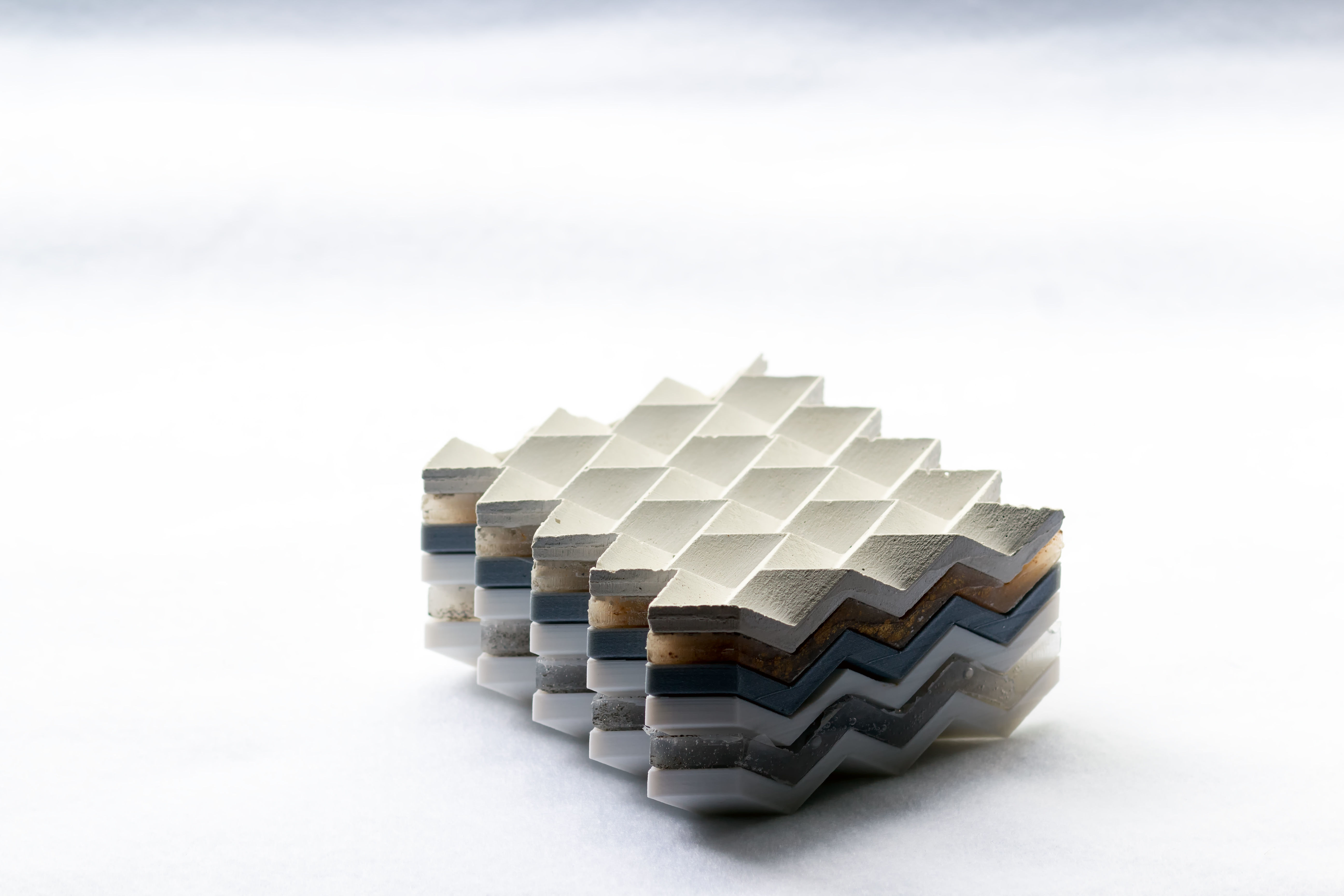 Geometric Square Coaster - Medium Pattern 3D print model_13