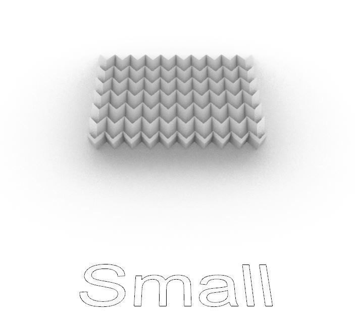 Geometric Square Coaster - Small Pattern 3D print model_5