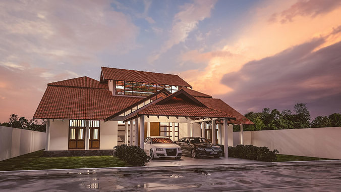 Tropical house  3D model