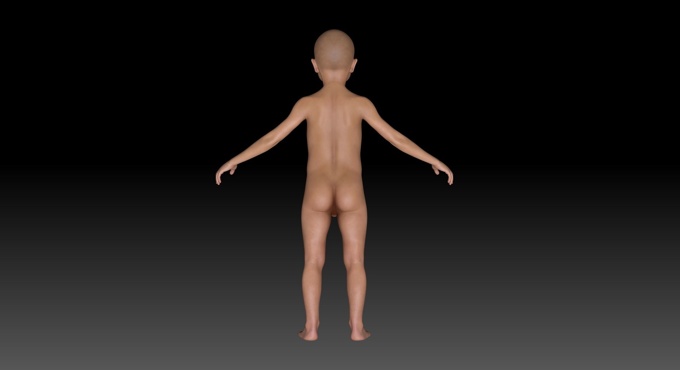 Boy 3d body child 3D model_2
