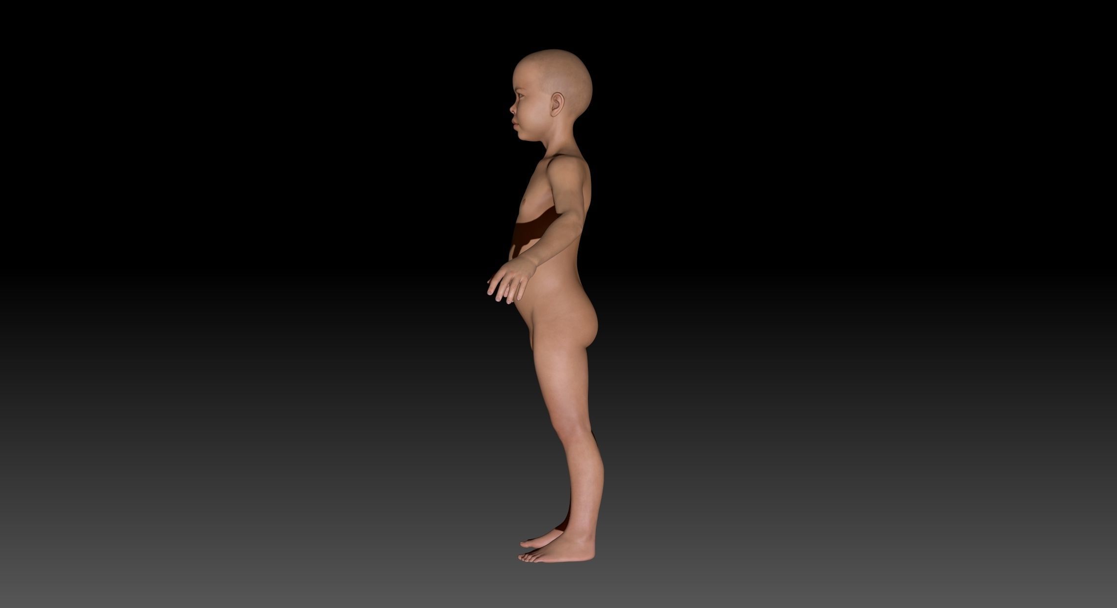 Boy 3d body child 3D model_1