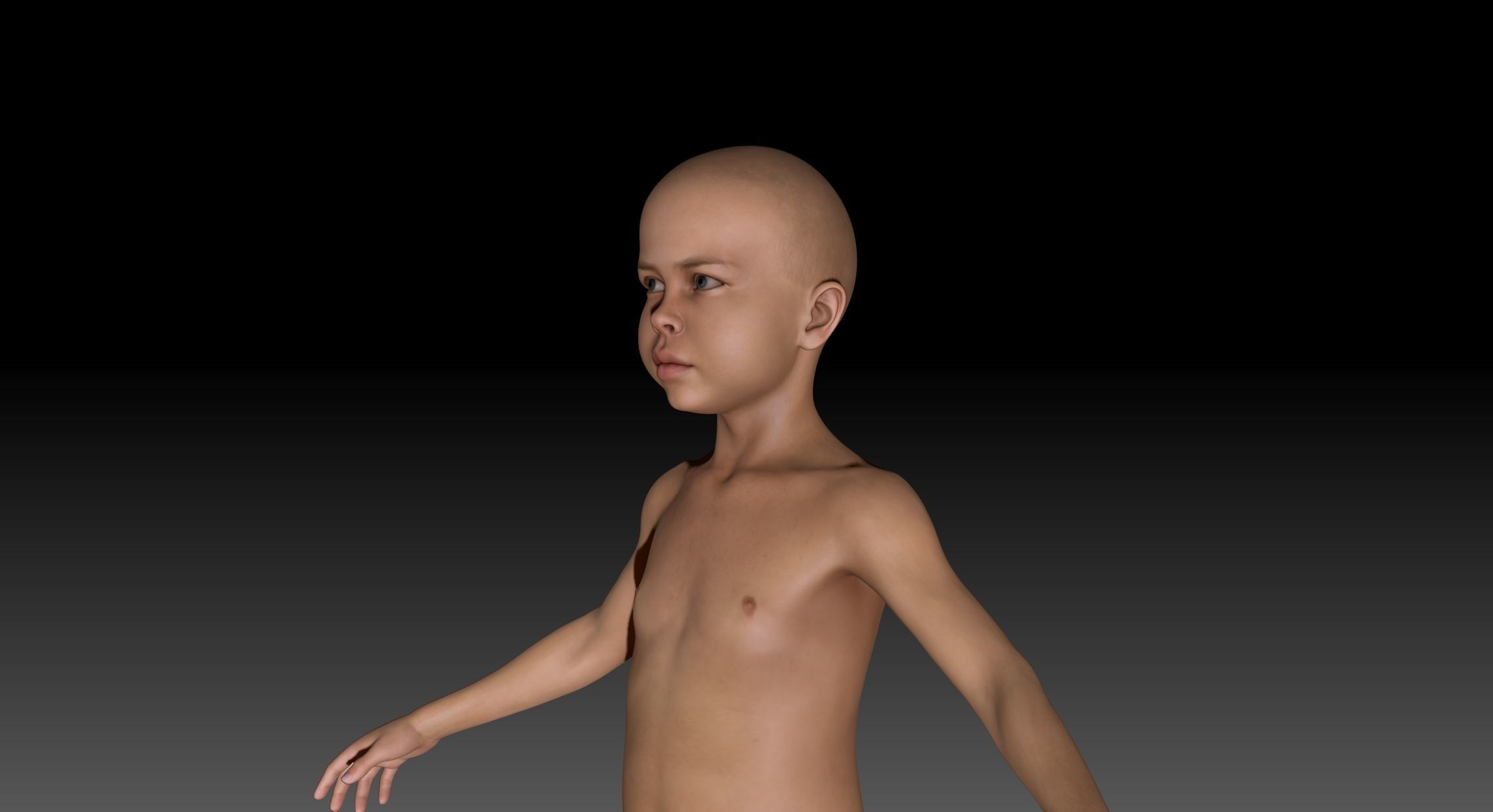 Boy 3d body child 3D model_4