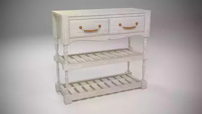 Provence Shoe shelf 3D model