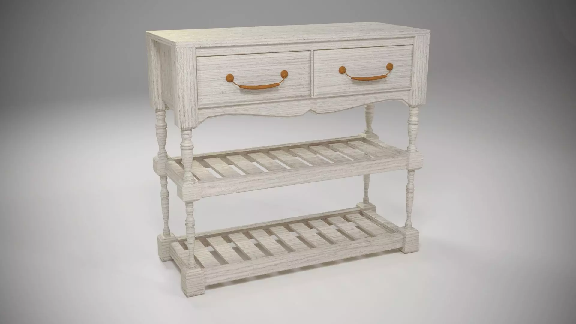 Provence Shoe shelf 3D model_0