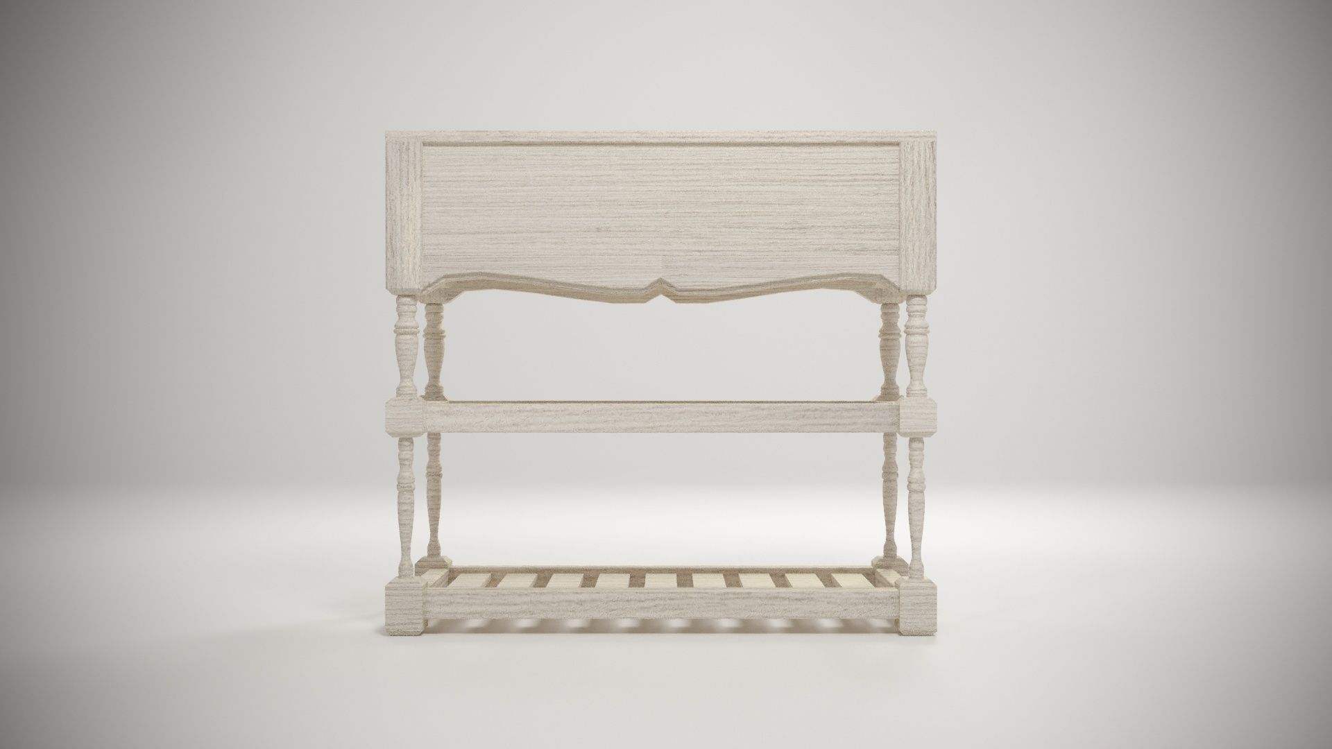Provence Shoe shelf 3D model_4