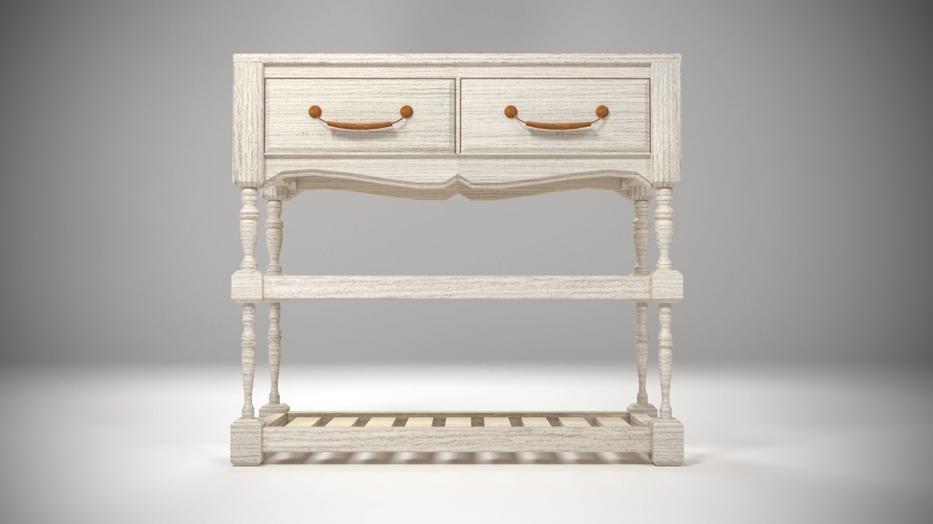 Provence Shoe shelf 3D model_2
