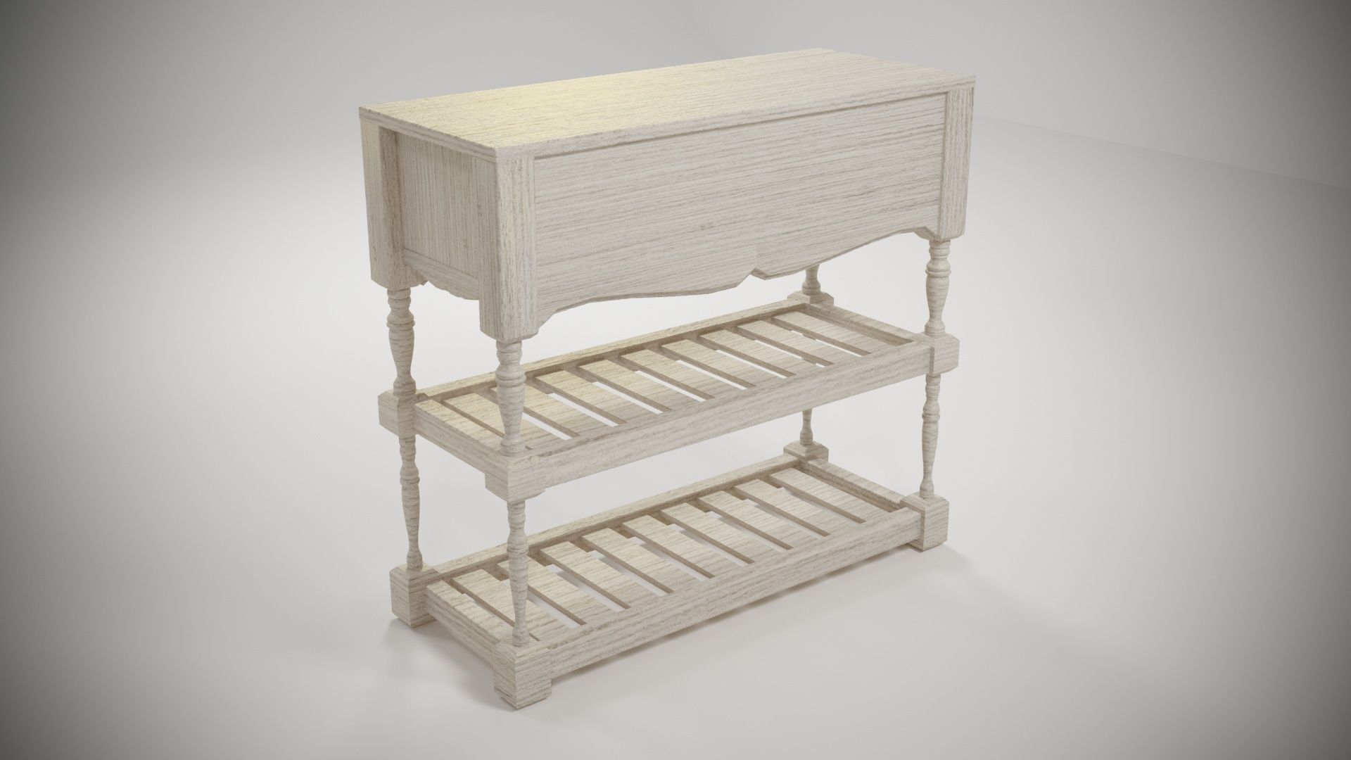 Provence Shoe shelf 3D model_5