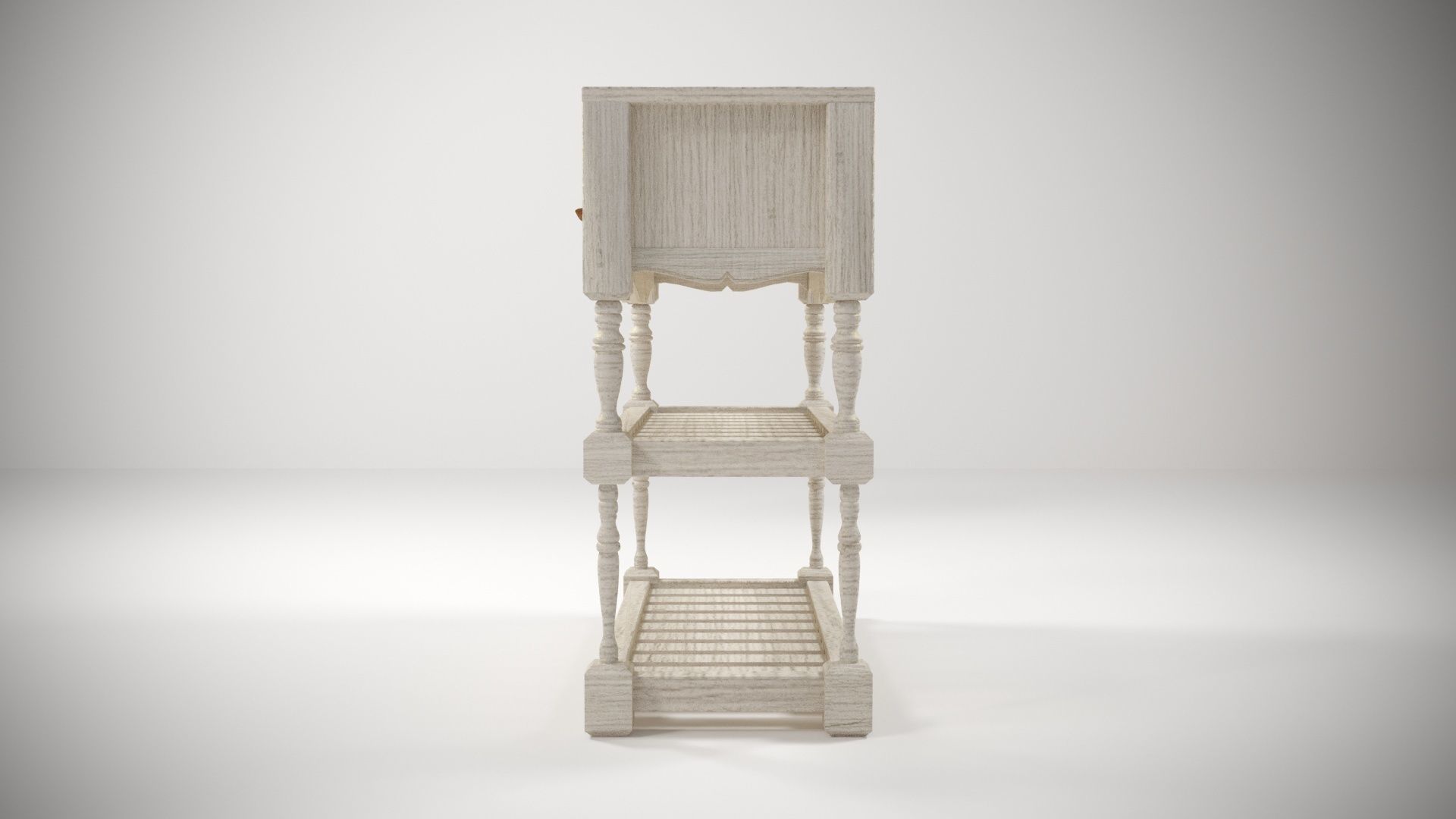 Provence Shoe shelf 3D model_3