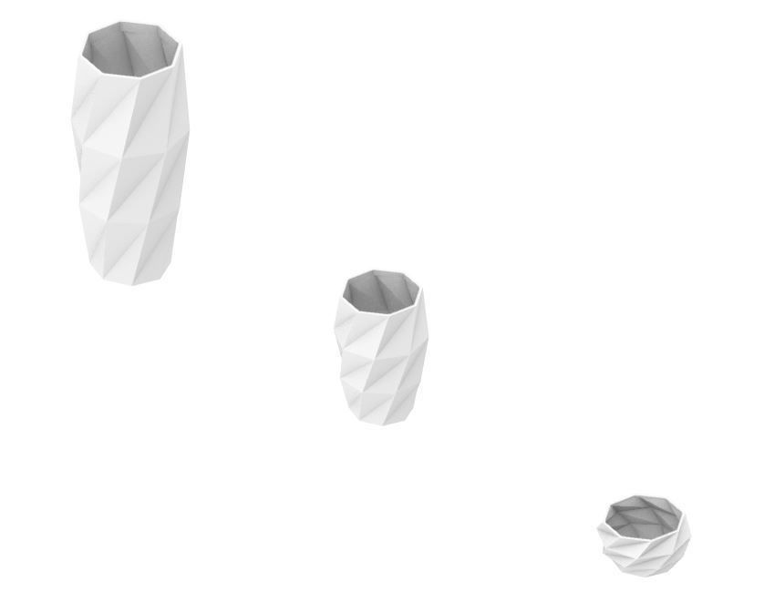 Geometric Planters - Type 1 3D print model_3