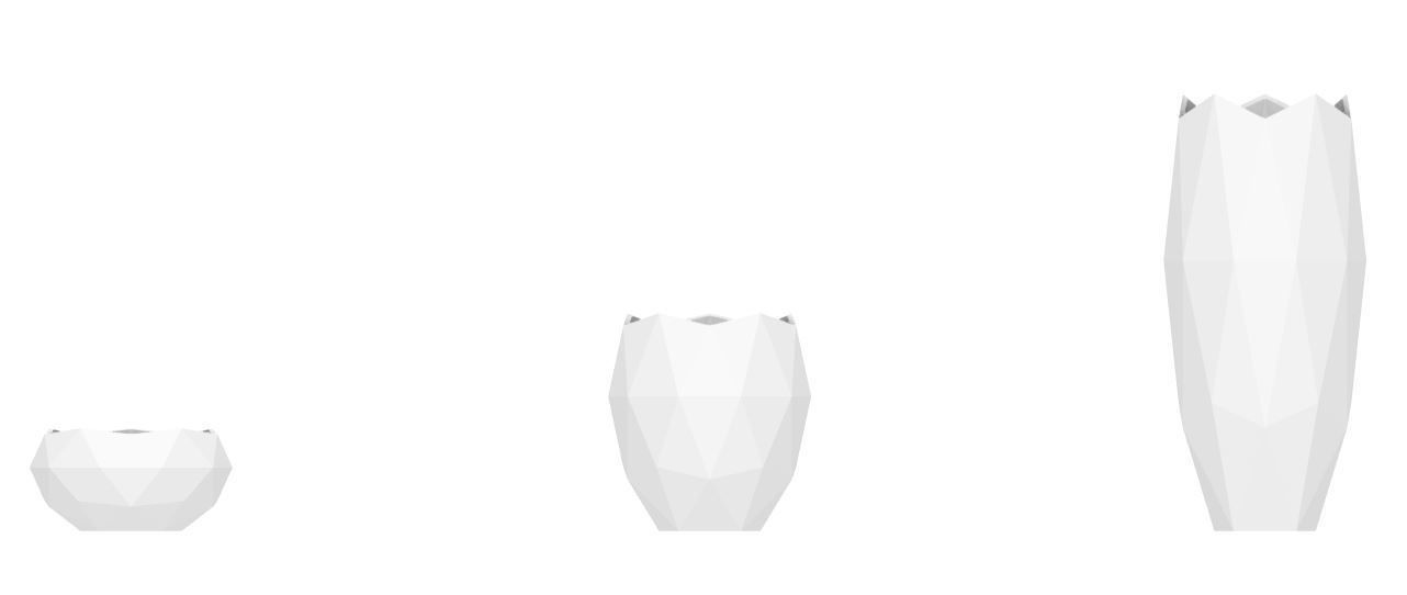 Geometric Planters - Type 2 3D print model_2