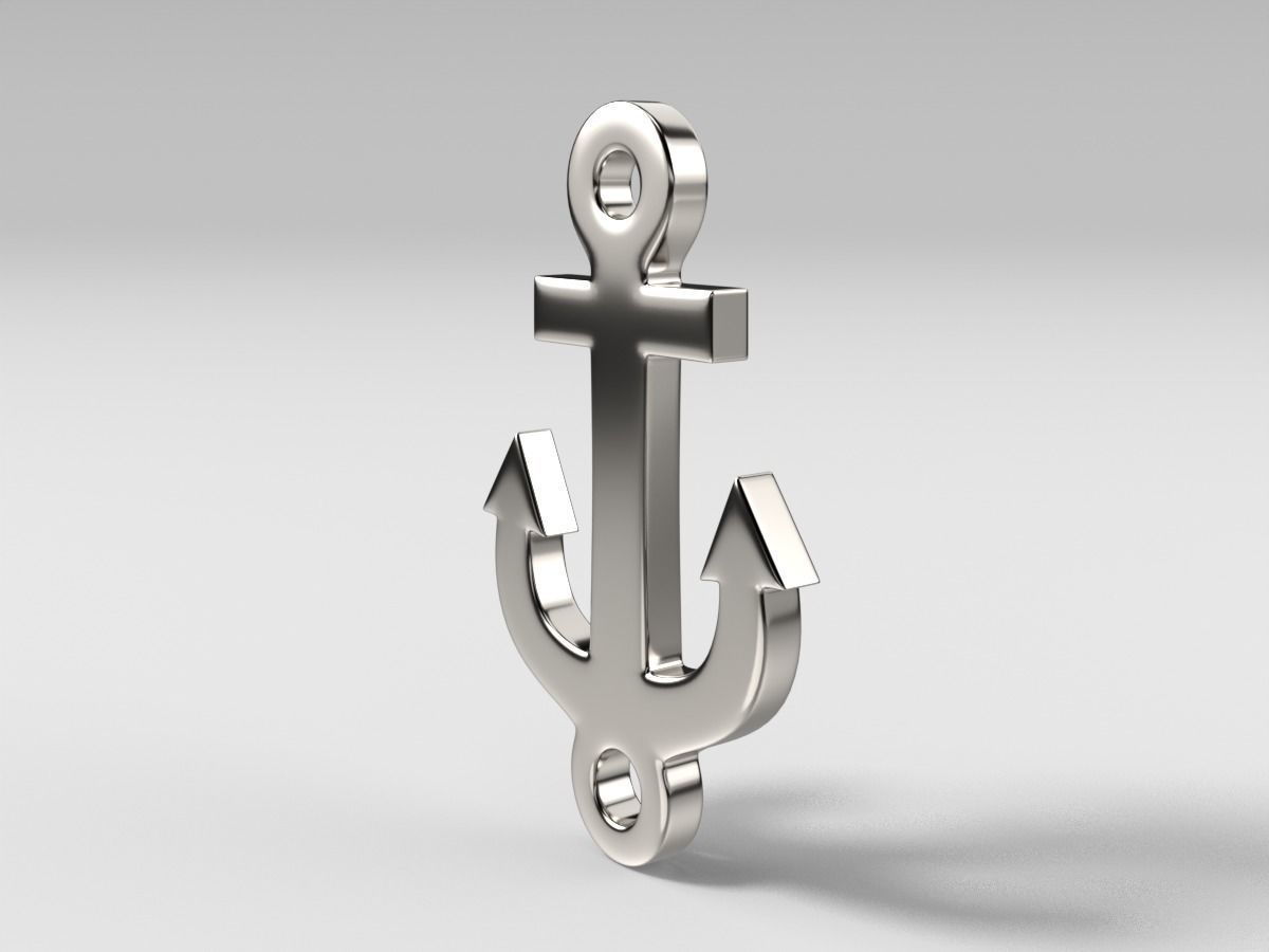 Anchor bracelet 3D print model_3