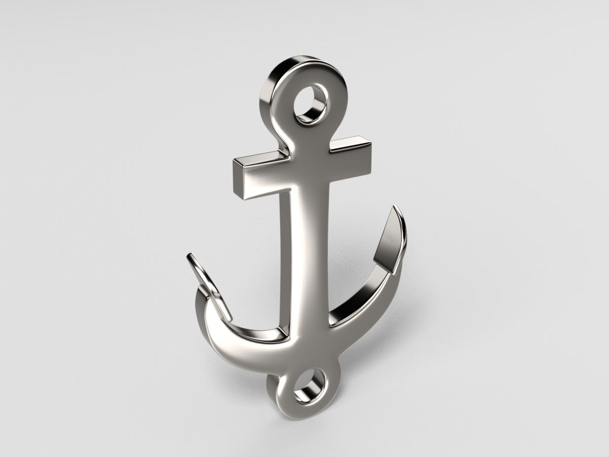 Anchor bracelet 3D print model_7