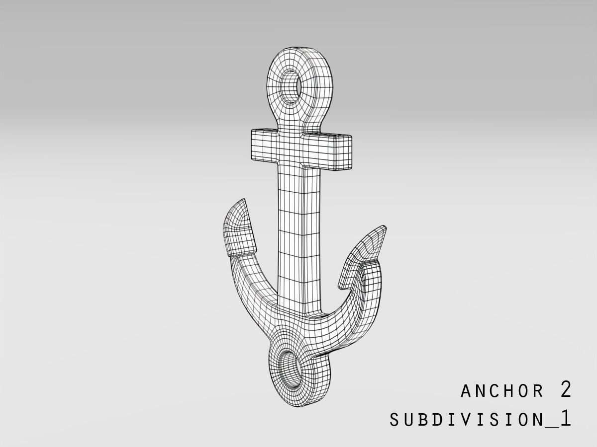 Anchor bracelet 3D print model_9