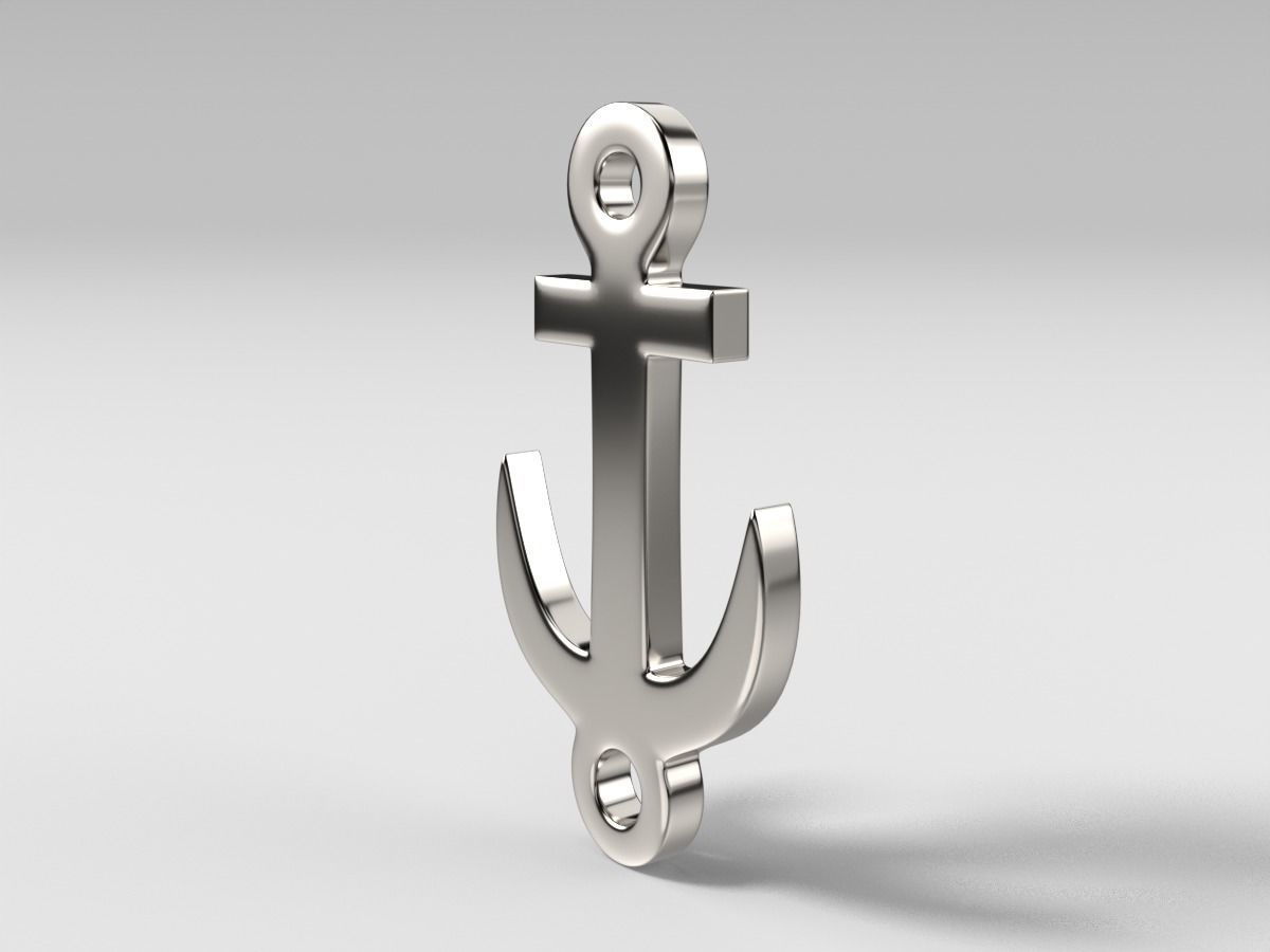 Anchor bracelet 3D print model_13
