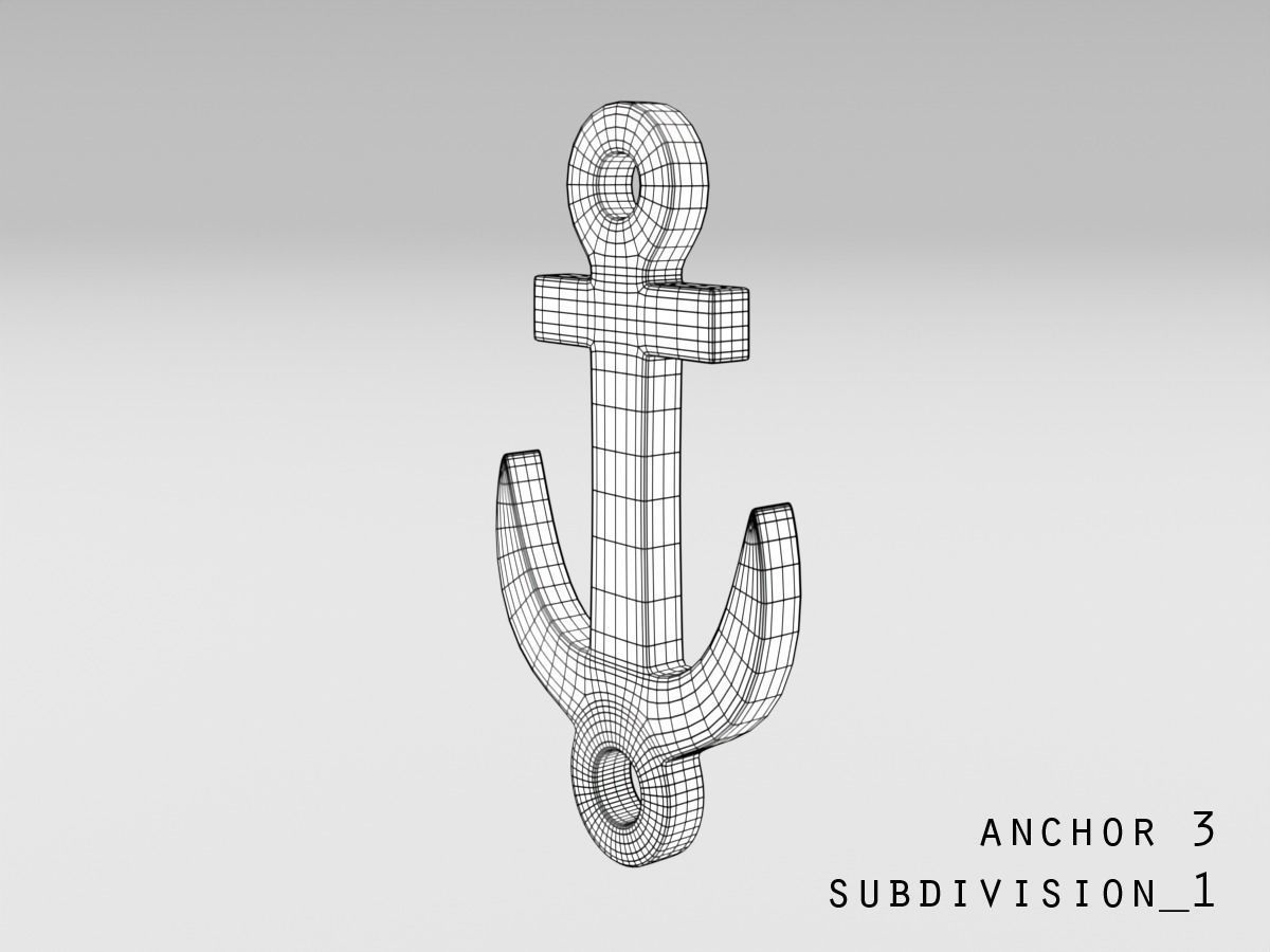 Anchor bracelet 3D print model_15