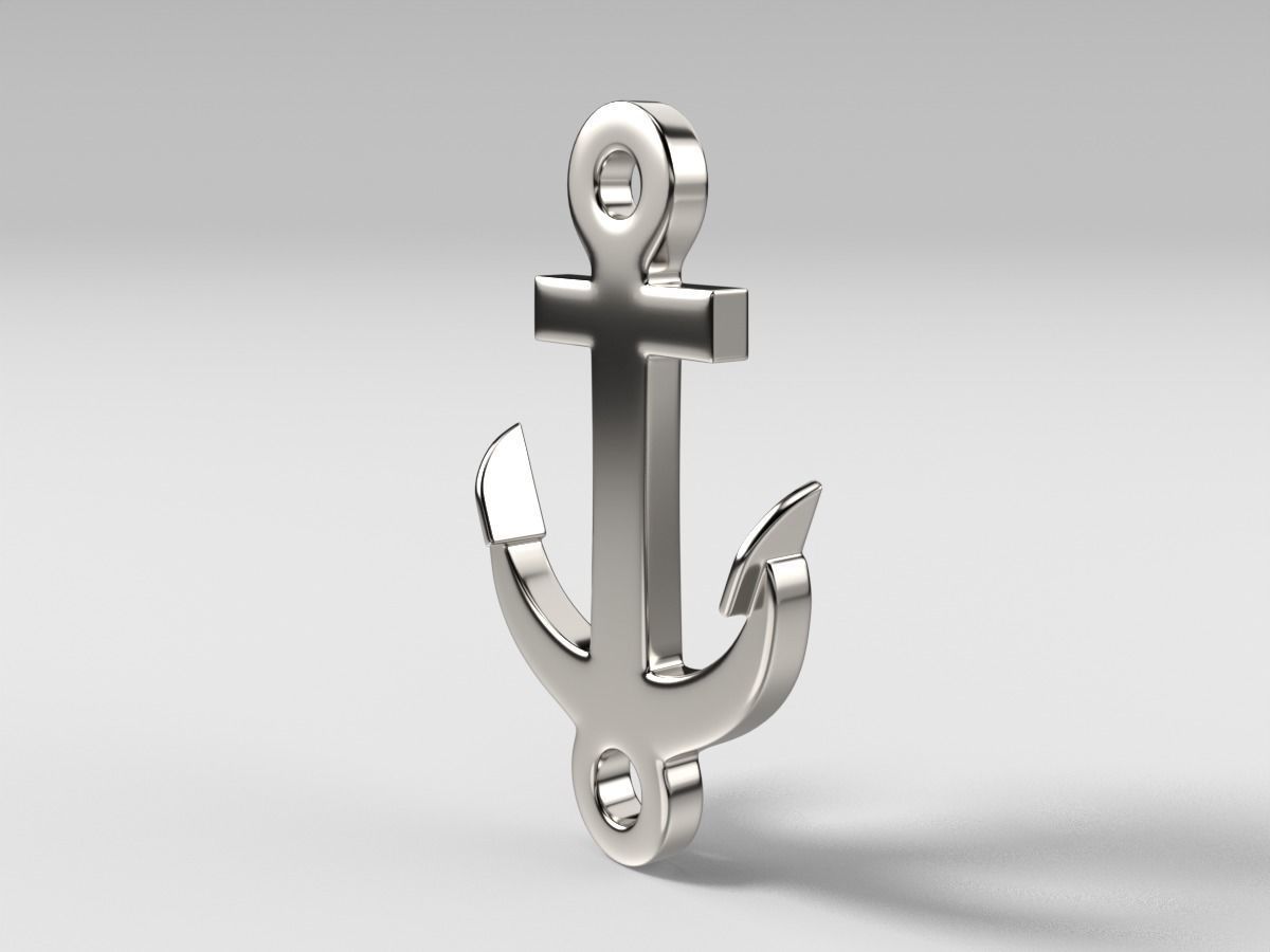 Anchor bracelet 3D print model_8