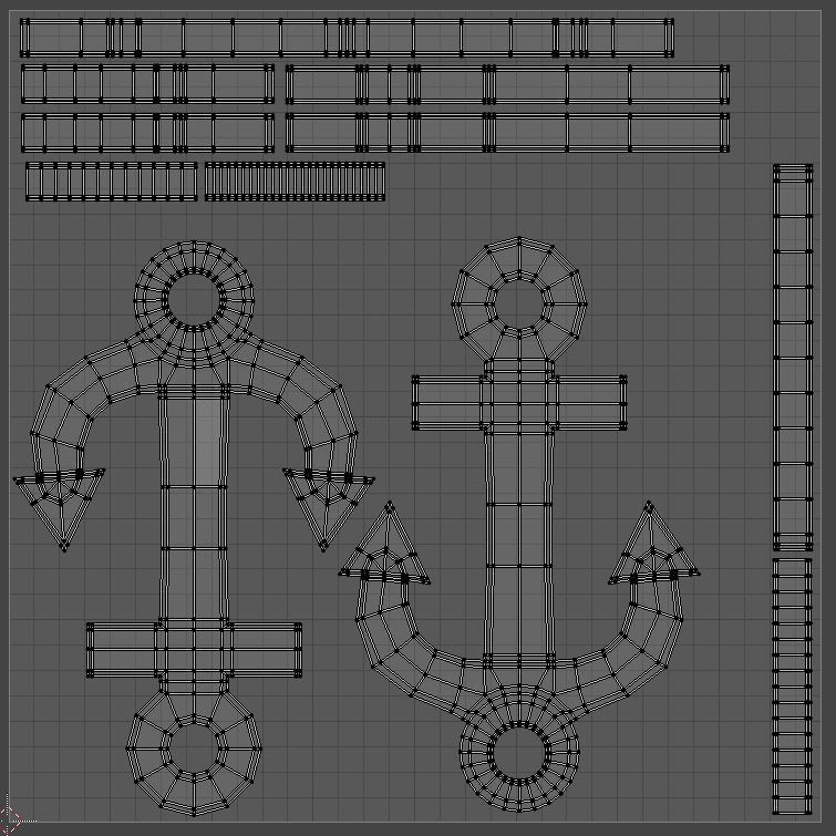 Anchor bracelet 3D print model_16