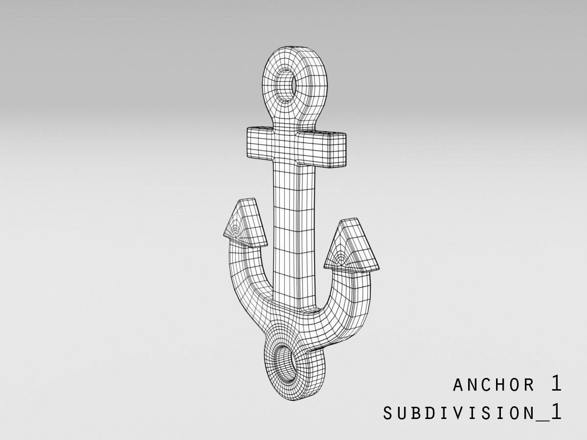 Anchor bracelet 3D print model_5