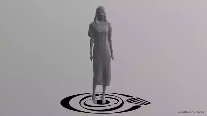 Human 048 LP R Low-poly 3D model