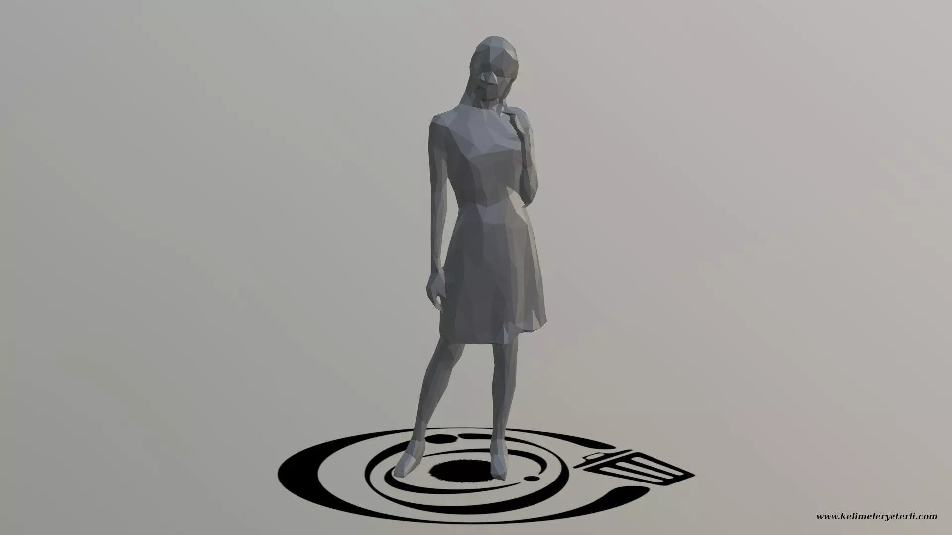 Human 050 LP R Low-poly 3D model_0