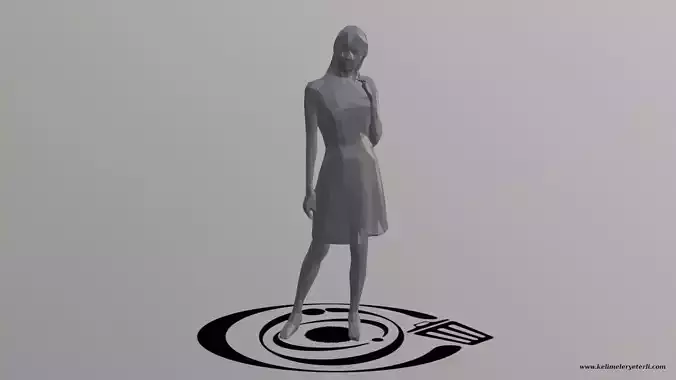 Human 050 LP R Low-poly 3D model