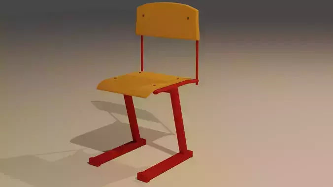 A Low Poly Chair school