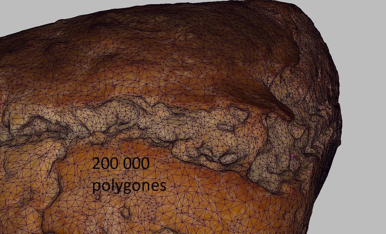 Bread homemade  Low-poly 3D model_7