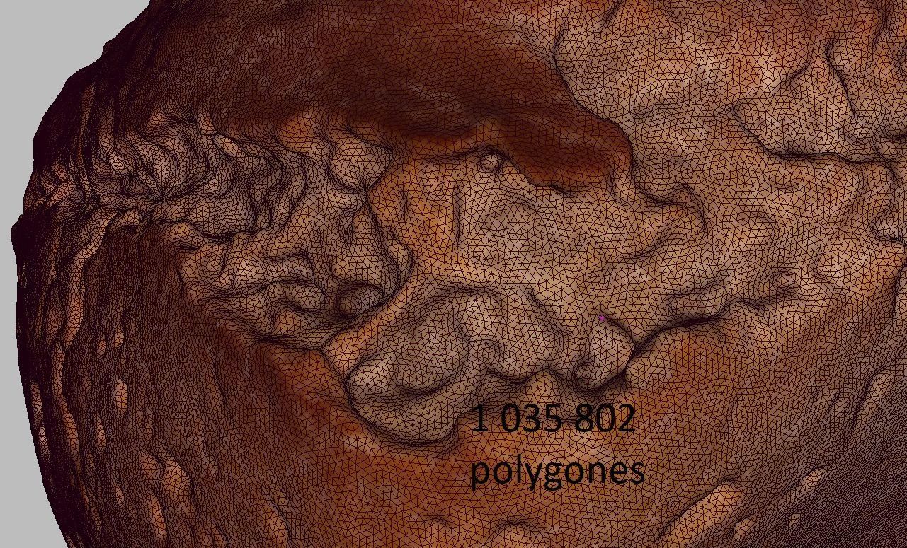 Bread homemade  Low-poly 3D model_6