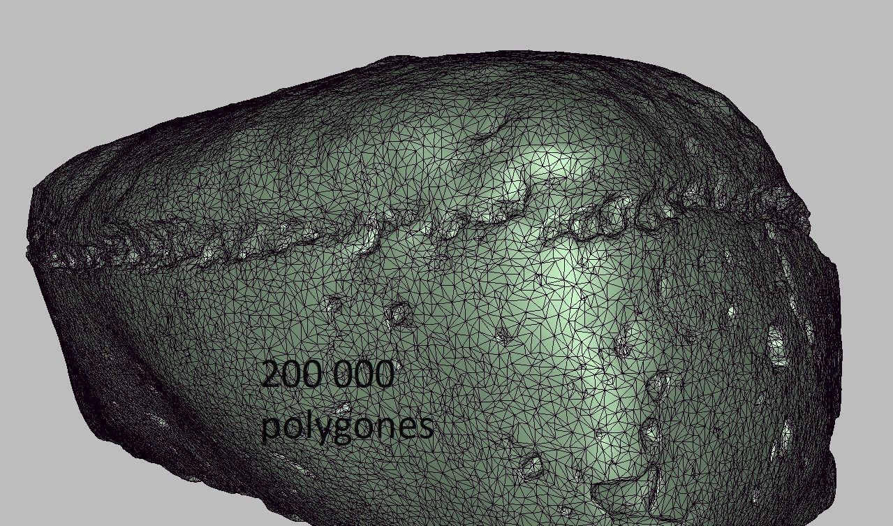 Bread homemade  Low-poly 3D model_8
