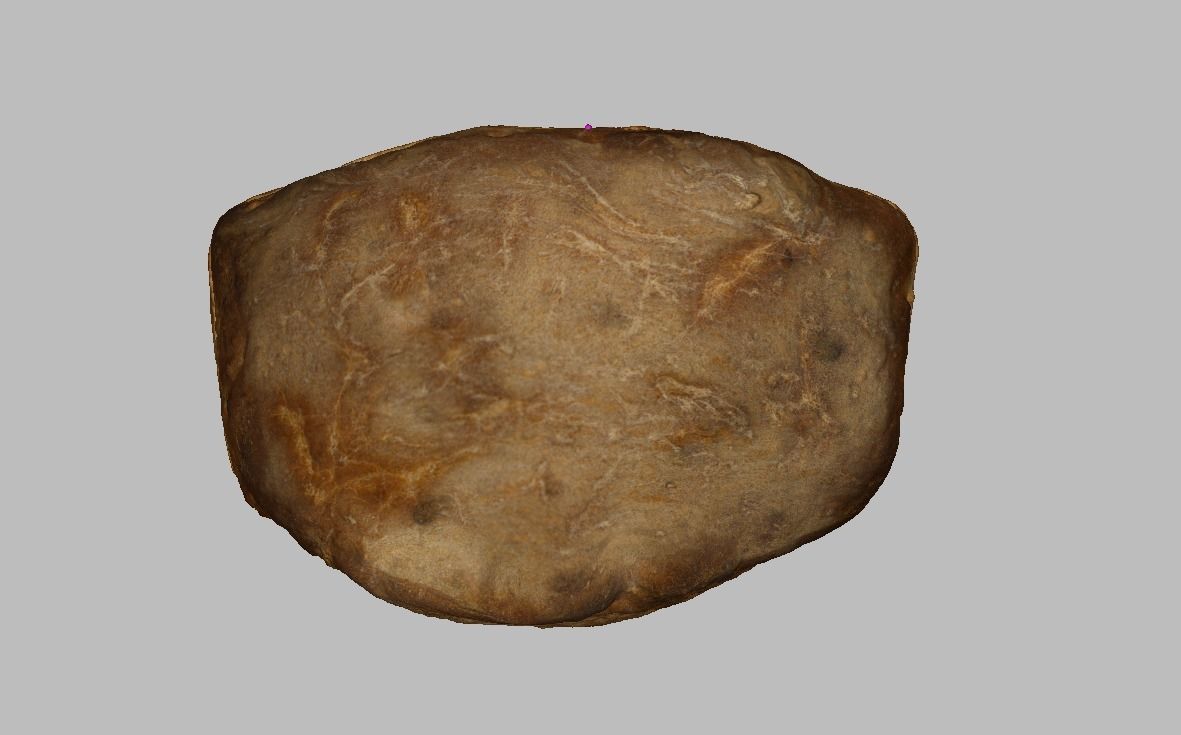 Bread homemade  Low-poly 3D model_4