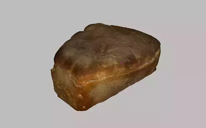 Bread homemade  Low-poly 3D model
