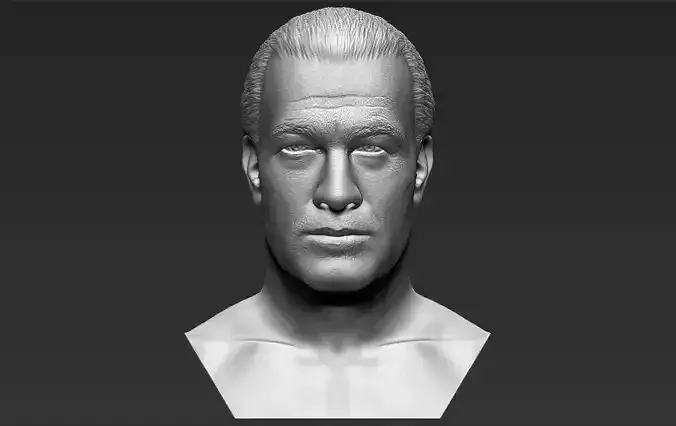 Steven Seagal bust 3D printing ready stl obj formats 3D print model