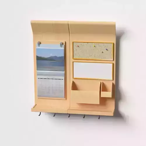 Calendar with keyholder