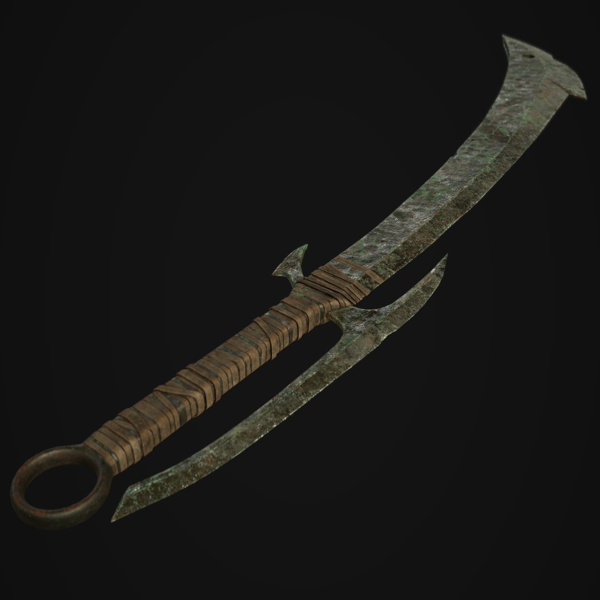 Orc Sword Low-poly 3D model_4