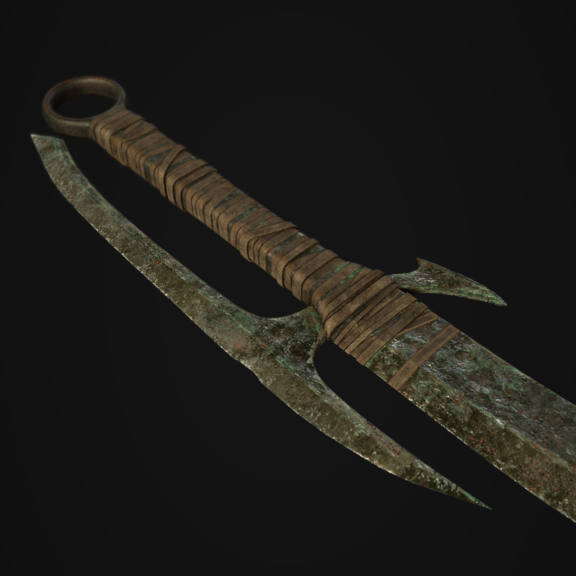 Orc Sword Low-poly 3D model_5