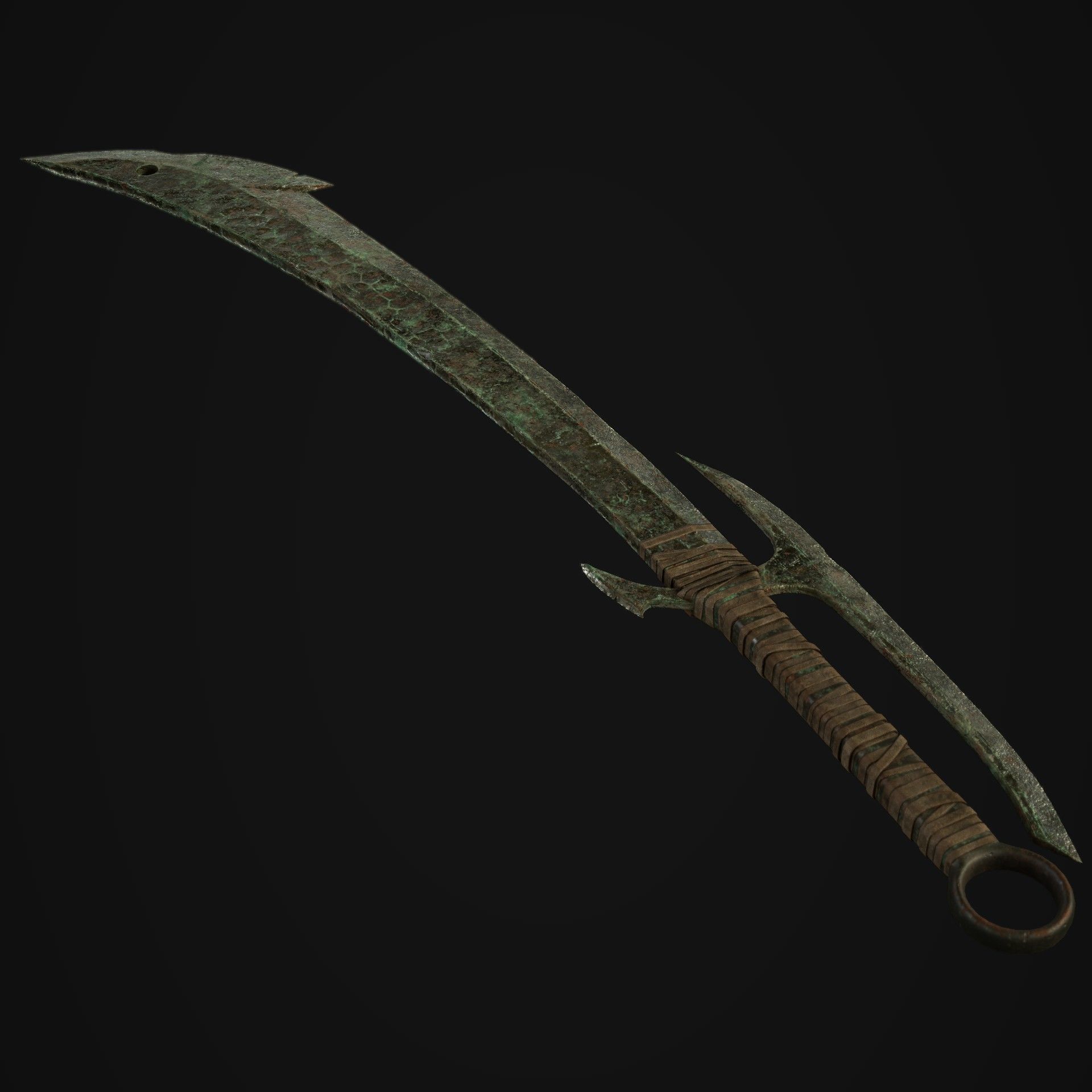 Orc Sword Low-poly 3D model_3