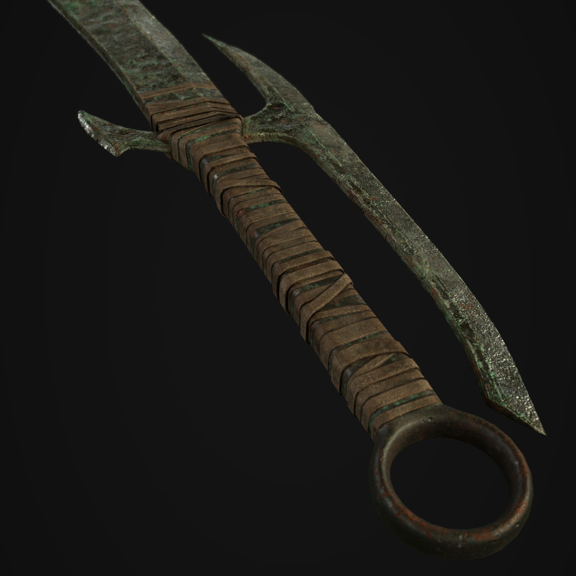 Orc Sword Low-poly 3D model_6