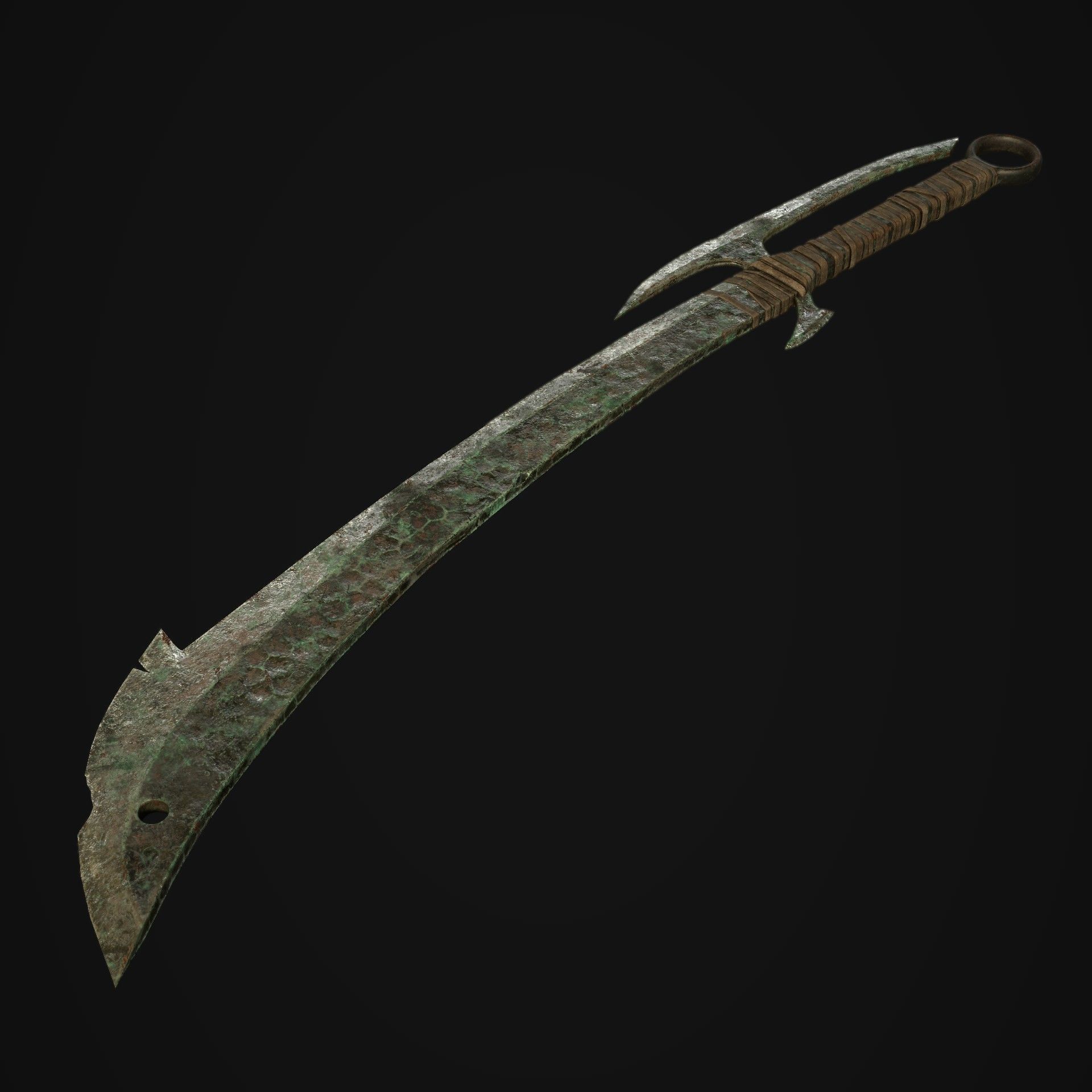 Orc Sword Low-poly 3D model_2