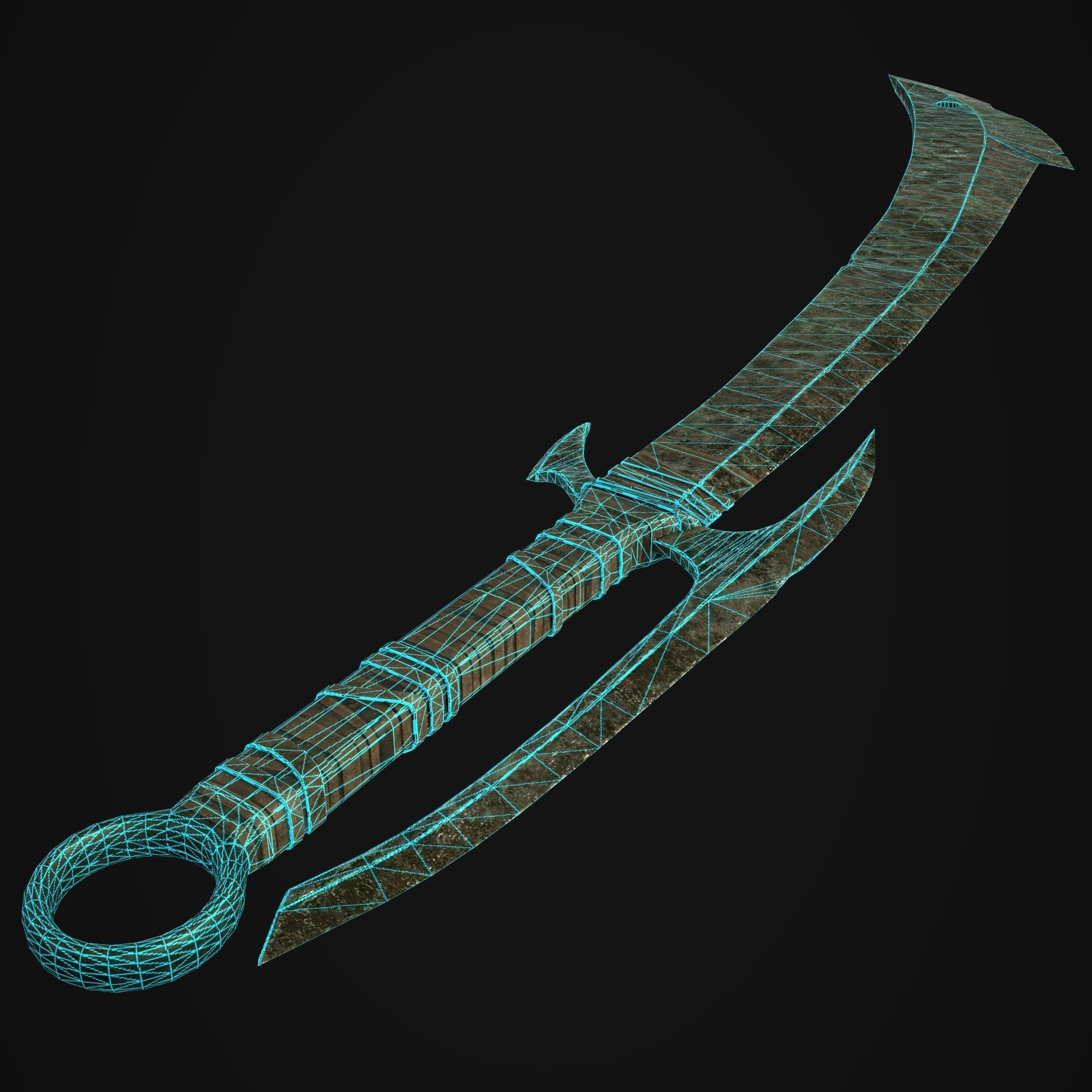 Orc Sword Low-poly 3D model_15