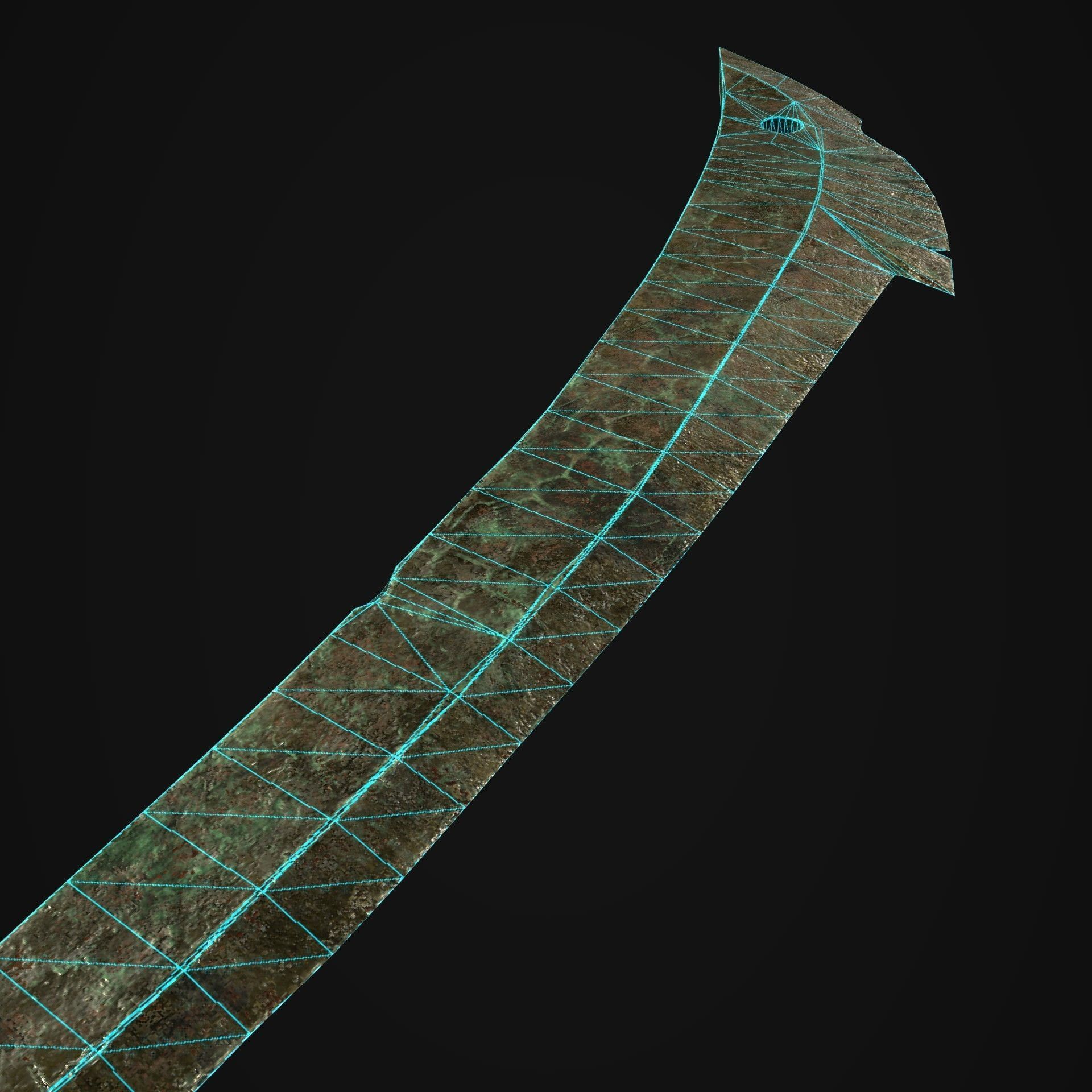 Orc Sword Low-poly 3D model_19