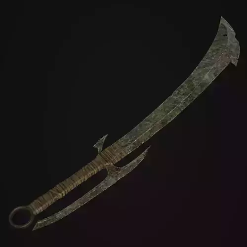Orc Sword Low-poly 3D model