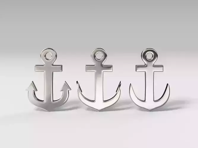 Anchor pendant 3D print model