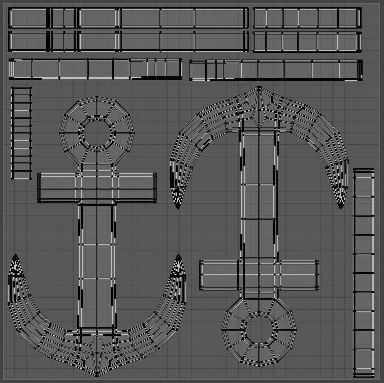 Anchor pendant 3D print model_18