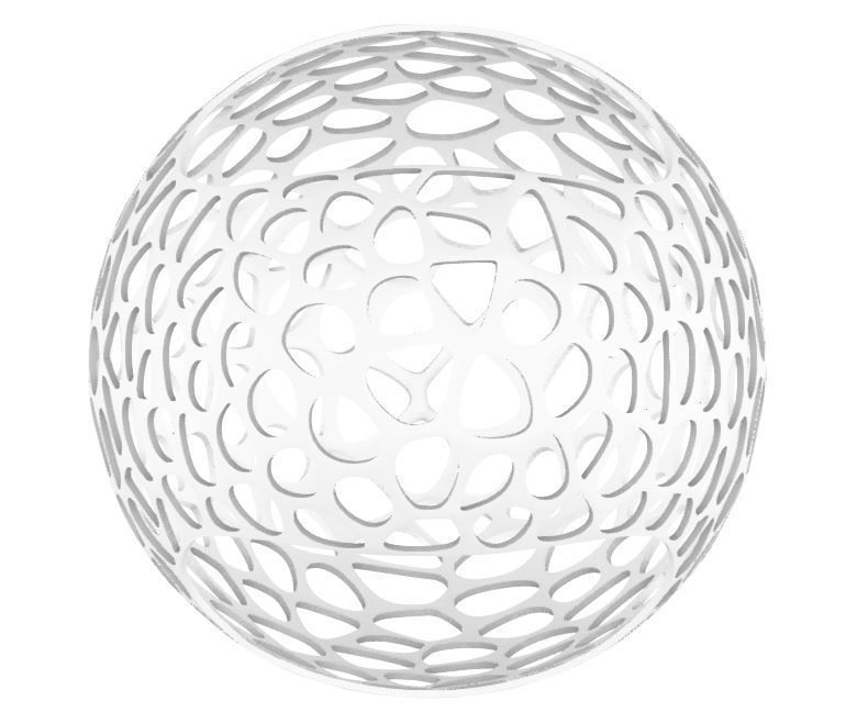 Bird Feeder - Mobius Egg Voronoi 3D print model_4